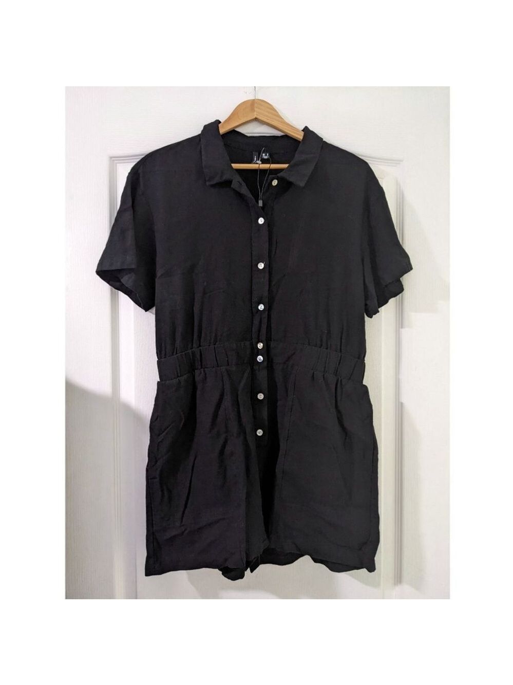 NEW Vero Moda | Milo Short Sleeve Romper in Black - Picture 2 of 10